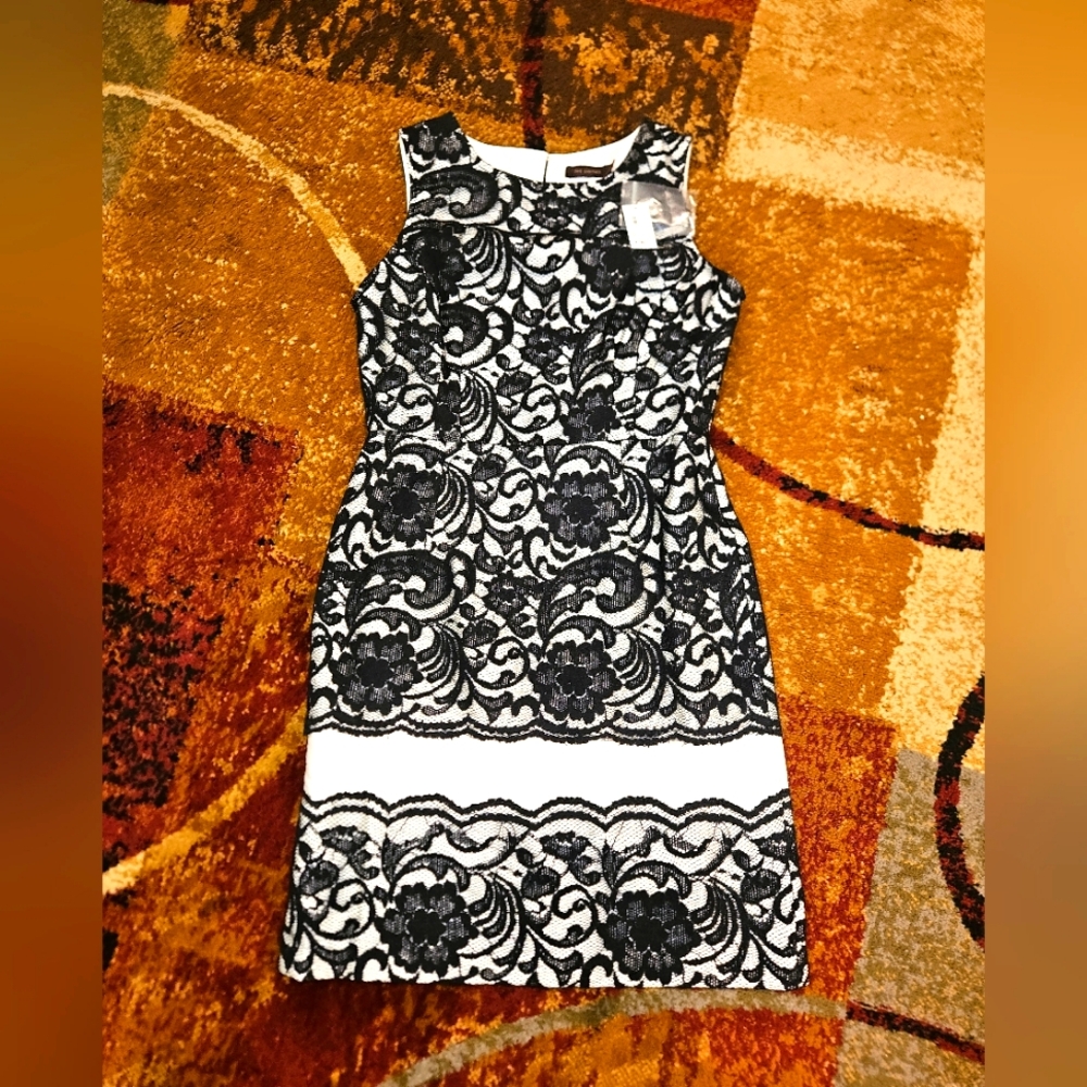 Women's NWT "The Limited" Size 10 Black Lace Sheath Dress!
